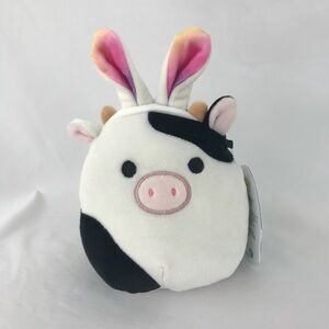 Connor the Cow Bunny Ears Easter Squishmallow 5” NWT